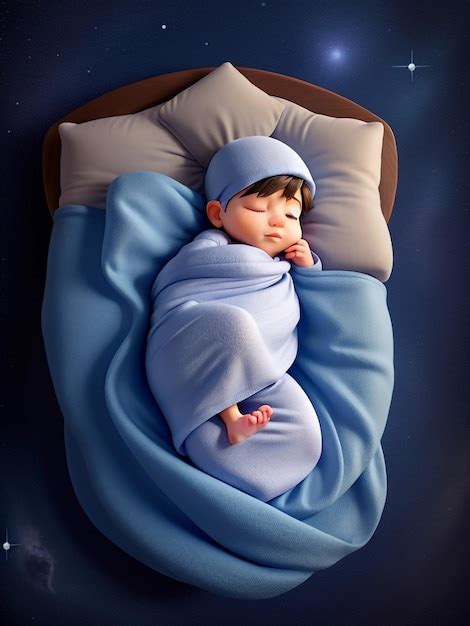 Premium Ai Image A Peaceful Newborn Baby Sleeping