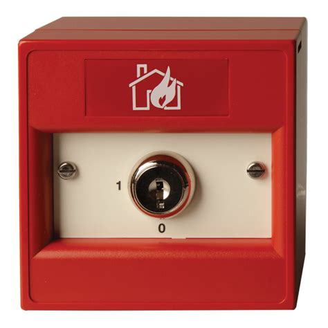 Manual Call Point Red 2 Position Keyswitch Surface Mount Sonic Fire And Security Ltd