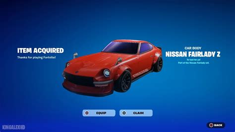 How To Get Nissan Fairlady Z Car Body Now Free In Fortnite Unlocked Nissan Fairlady Z Bundle