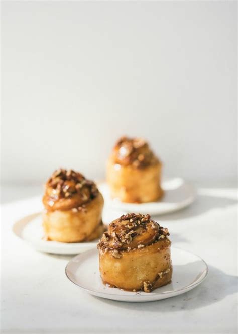 Caramel Rolls With Toasted Pecans Made In Mauviel Souffle Pans