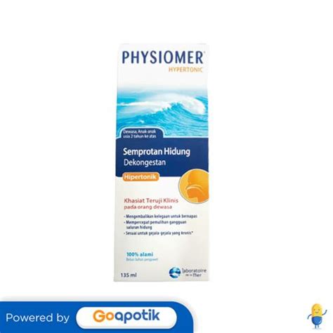 Jual Physiomer Hypertonic Semprot Hidung Hipertonic 135 Ml Shopee