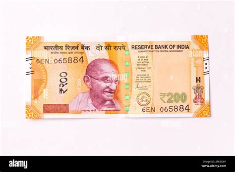 Indian new 200 rupees note hi-res stock photography and images - Alamy