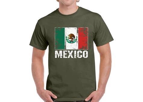 Mexico Shirt For Men Mexico Flag Tshirt Mexican Soccer Shirts Etsy