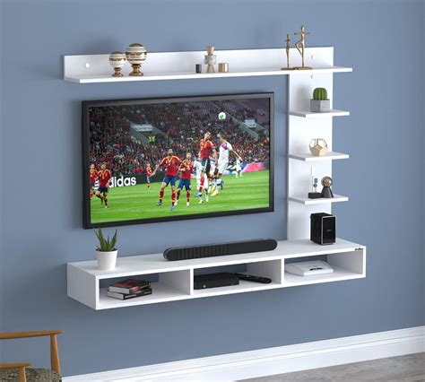 Anikaa Tyron Engineered Wood Wall Mount Tv Unittv Standwall Set Top Box Standtv Cabinettv