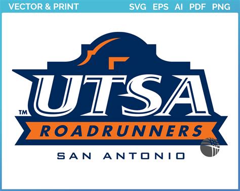 Texas Sa Roadrunners Alternate Logo College Sports Vector