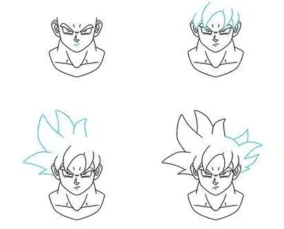 Como Dibujar A Goku Paso A Paso Dragon Ball