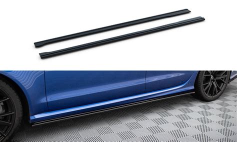 Side Skirts Diffusers Audi RS6 C7 C7 FL Gloss Black Our Offer