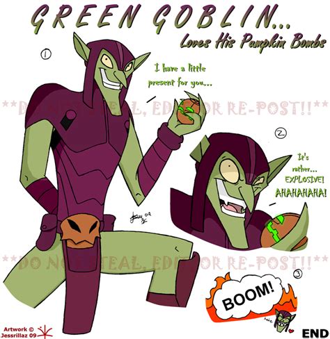 Green Goblin Loves His Pumpkin Bombs by Jessrillaz - Fanart Central