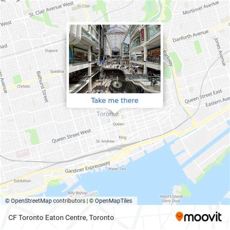 How to get to CF Toronto Eaton Centre by bus, subway or train?