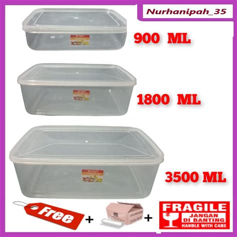 Jual Food Box 3500ml Plastik Kotak Makan 900ml Box Makanan Toples