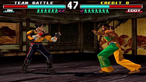 Tekken X Cpu Vs Cpu Team Battle Mode Hard Part Psx Ps