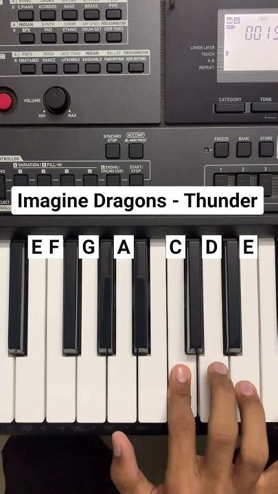 Imagine Dragons Thunder Song On Piano Piano Cover Instrumental Soham Youtube