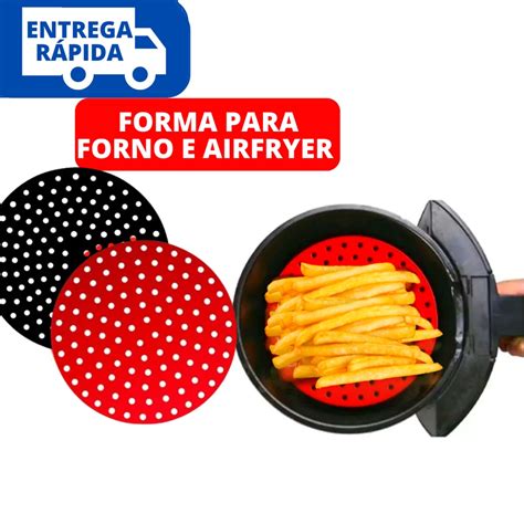 Kit Tapete Protetor Para Airfryer Fritadeira De Silicone