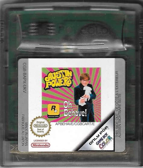 Austin Powers Oh Behave 2000 Game Boy Color Box Cover Art Mobygames