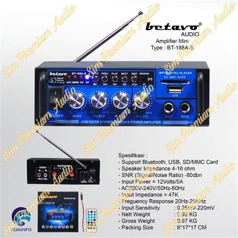 Ampli Mini Betavo Bt A Amplifier Betavo Bt A Bt A Lazada