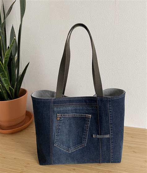 Turn A Pair Of Old Jeans Into A Stylish Tote New Youtube Video — Sotak Handmade