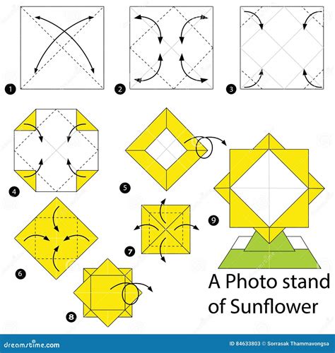 Step By Step Instructions How To Make Origami A Photo Stand Of