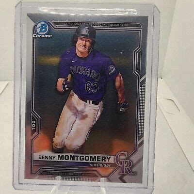 Benny Montgomery 2021 Bowman Chrome Draft Image Variation Colorado