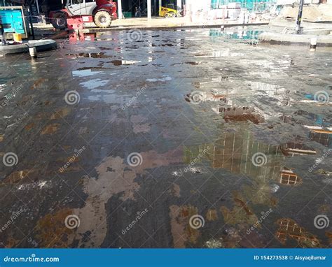 Waterproofing Membrane Applied By Construction Workers On Top Of Concrete Slab. Editorial Photo ...