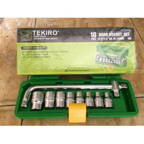 Jual Kunci Shock Set Tekiro Pcs Inch Mm Box Plastik Socket