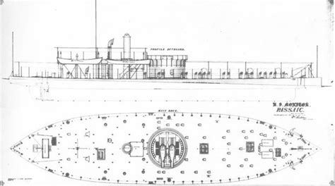 Usspassaic Plan Of The Monitor Was Prepared At The Boston Navy Yard