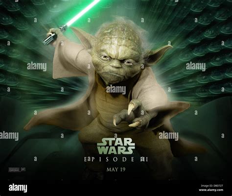 Star Wars Episode Iii Revenge Of The Sith Poster2005 Yoda Stock