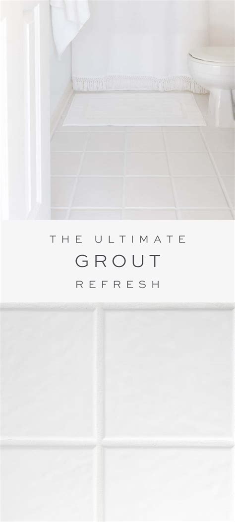 The Ultimate Tile Grout Refresh With Grout Stain White Bathroom Tiles