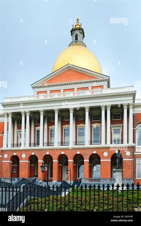 State Capitol Building Statehouse Boston Massachusetts MA Capital Stock ...