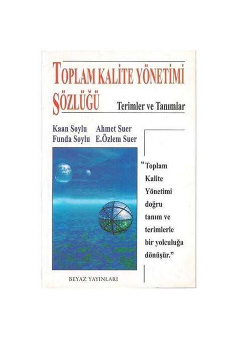 Toplam Kalite Y Netimi S Zl Terimler Ve Tan Mlar Fiyatlar Ve