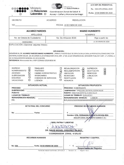 07 Nombramiento Del Representante Legal Dr Alvarez Pdf