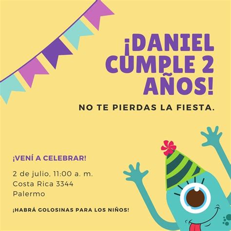 Explorá nuestras plantillas de invitaciones de cumpleaños para niños