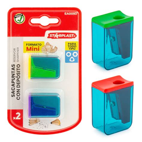 Mini Sacapuntas Con Dep Sito Rectangular Starplast Papeler A Online