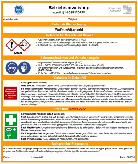 Betriebsanweisungen Arbeitssicherheit Arbeitssicherheit