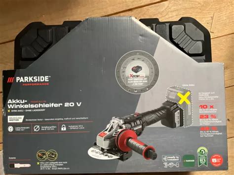 PARKSIDE PERFORMANCE 20 V Akku Winkelschleifer PWSAP 20 Li E6 Ohne