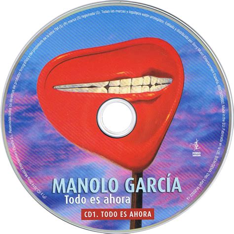 Carátula Cd1 De Manolo Garcia Todo Es Ahora Portada