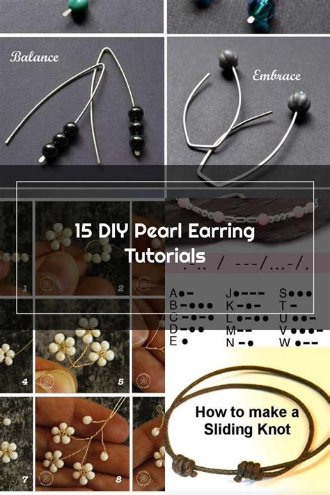 Jewelry Making Tutorials 15 DIY Pearl Earring Tutorials Jewelry