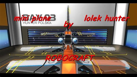 Robocraft mini plane - YouTube