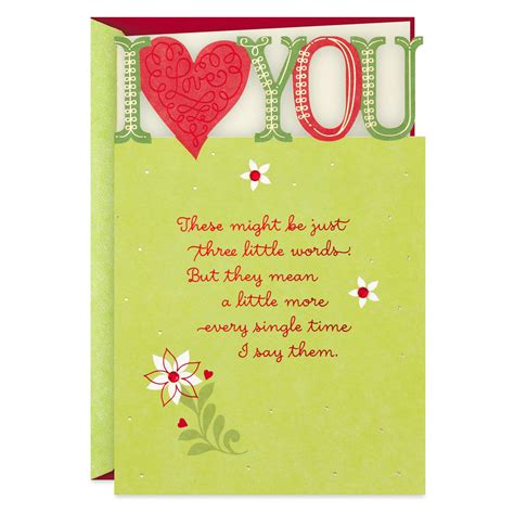 I Love You Romantic Christmas Card - Greeting Cards - Hallmark