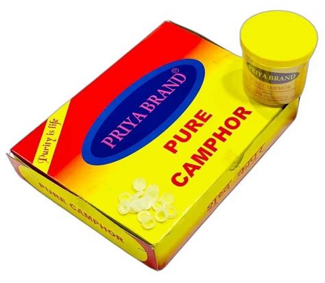 Priya Brand Pure Camphor Tablet 3mm Packaging Type Box Of 12 Jar At