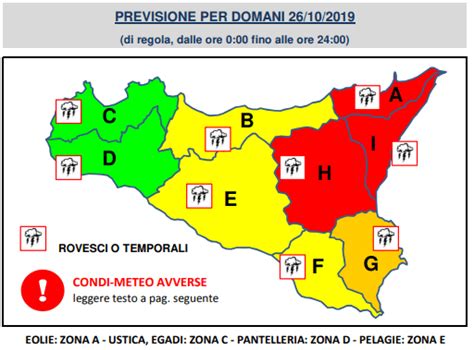 Meteo Sicilia Nuova Allerta Rossa Domani Il Bollettino Della