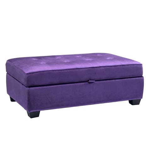 Simplify Purple Storage Ottoman F 0625 Pur The Home Depot