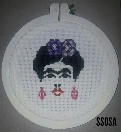 Cuadro De Frida Kahlo En Punto Cruz Puntos Frida Kahlo Cuadros