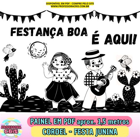 Cordel Junino Pdf - PDF Painel Cordel Festa Junina – Professora Cris – Ensinando com carinho