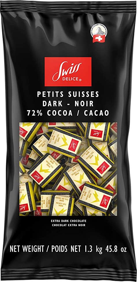 Swiss Delice Dark Chocolate 72 13 Kg 1300 Grams Amazonca