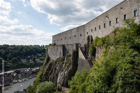 Tourist Attraction Museum Citadelle De Dinant In Belgium Mountaintop