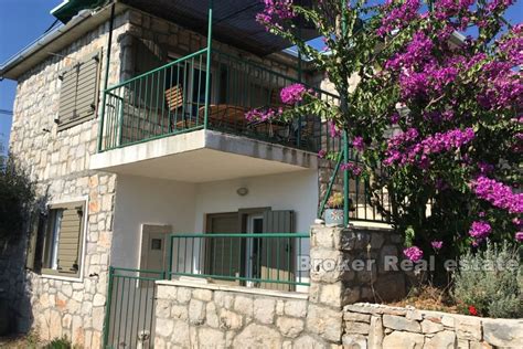 Island Of Drvenik Mediterranean Stone House With Sea View