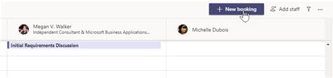 Using Microsoft Bookings In Microsoft Teams Megan V Walker