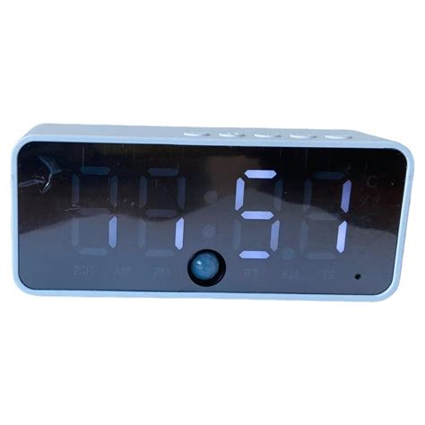 Battery Powered Digital Alarm Clock with Bluetooth Speaker Built In ...