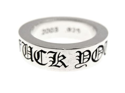 クロムハーツ CHROME HEARTS mm SPACER FUCK YOU mm スペーサー ファックユー シルバー リング w メルカリ