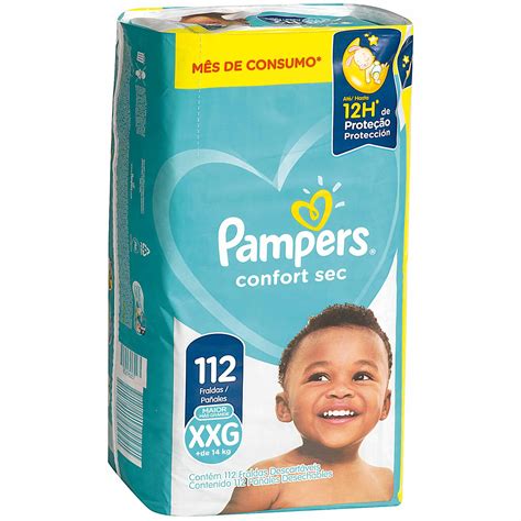 Fralda Pampers Confort Sec Xxg 112 Unidades Zaffari And Bourbon